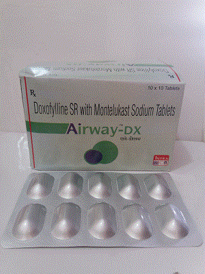 Airway-DX Tab (Montelukast 10mg + Doxofylline 400mg SR)