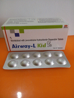 Airway-L kid Tab (Montelukast 4mg + Levocetirizine 2.5mg DT Tabs)