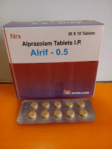 Alrif-0.5 Tabs. (Alprazolam 0.5mg)