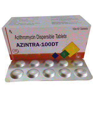 Azintra-100DT Tabs (Azithromycin 100DT)