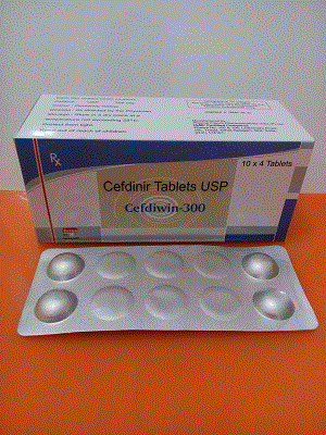 Cefdiwin-300 Tabs (Cefdinir Tablets USP)