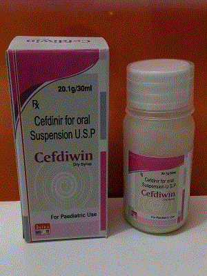 Cefdiwin-Dry Syp (Cefdinir for Oral Suspension U.S.P.)