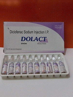 Dolact Inj. (Diclofenac Sodium 75mg /3ml)