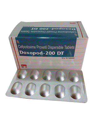 Doxopod- 200DT Tabs (Cefpodoxime Proxetil 200mg DT)