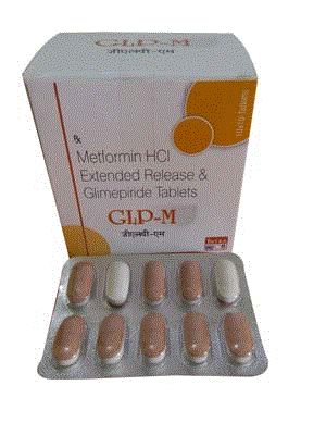 GLP-M Tabs (Glimepiride 2mg + Metformin 500mg (In SR))