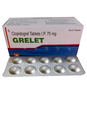 Grelet Tabs (Clopidogrel I.P 75mg)
