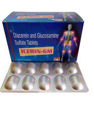 Icerin-GM Tabs (Diacerein 50mg + Glucosamine 750mg)