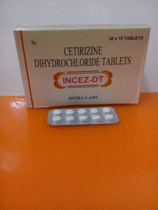 Incez-DT Tab (Cetirizine 10mg)