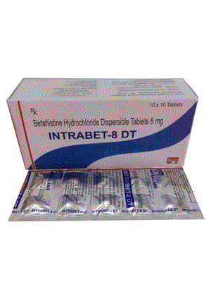 Intrabet-8 DT Tabs (Betahistine Dihydrochloride 8mg DT)