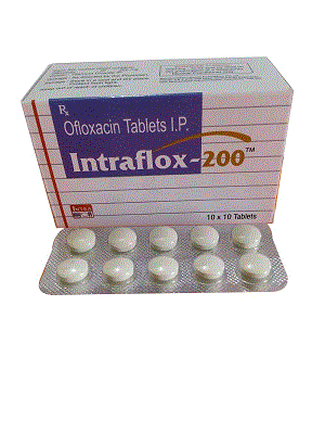 Intraflox-200 Tabs (Ofloxacin 200mg)