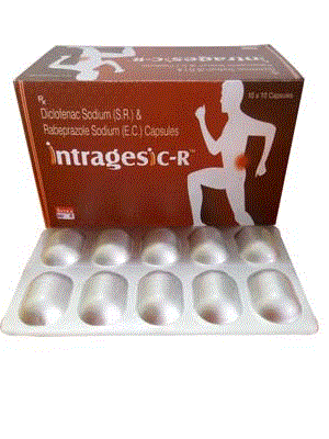 Intragesic-R Caps (Rabeprazole 20mg + Diclofenac Sodium 100mg (SR))