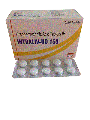 Intraliv-UD 150 Tabs (Ursodeoxycholic Acid 150mg)