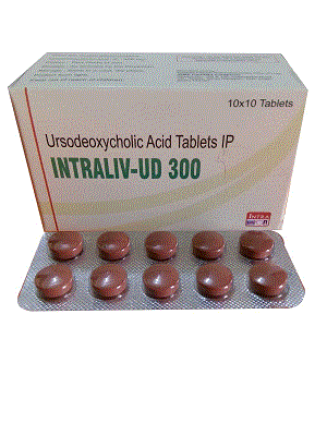 Intraliv-UD 300 Tabs (Ursodeoxycholic Acid 300mg)