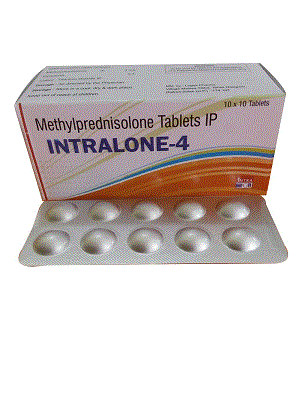 Intralone-4 Tabs (Methylprednisolone 4 mg / 16mg)