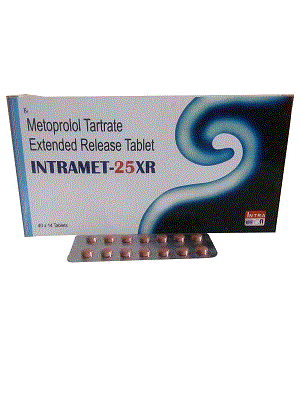 Intramet-25 XR Tabs (Metoprolol 25mg Extended Release)