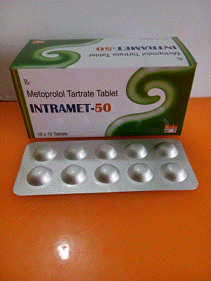 Intramet-50 Tab (Metoprolol Tartrate Tablets)