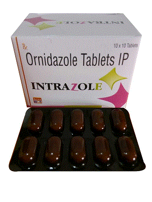 Intrazole Tabs (Ornidazle Tablets IP)