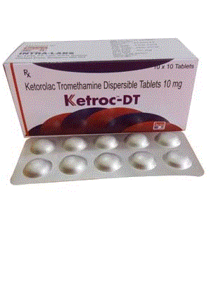 Ketroc-DT Disp Tabs (Ketorolac Tromethamine 10mg)