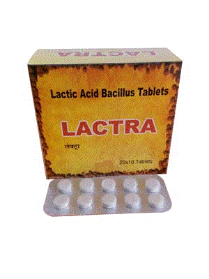 Lactra Tabs (Lactic Acid Bacillus 60million Sporogenes)