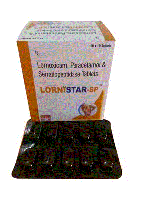 Lornistar-SP (Lornoxicam 8mg + Serratiopeptidase 15mg + Paracetamol 325mg)