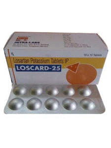 Loscard-25 Tabs (Losartan Potassium 25mg)