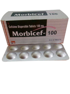 Morbicef -100 DT Tabs (Cefixime Dispersible100 mg Tablets)