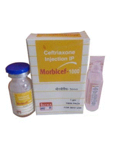 Morbicef-1000 (Ceftriaxone Sodium 1000mg)