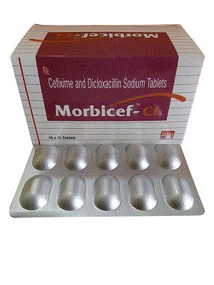 Morbicef - CL (Cefixime 200mg + Dicloxacillin 500mg (SR))