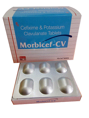 Morbicef - CV Tabs (Cefixime 200mg + Clavulanic Acid 125mg)