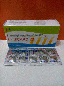 Nifcard-20 Tab (Nifedipine 20mg (SR))