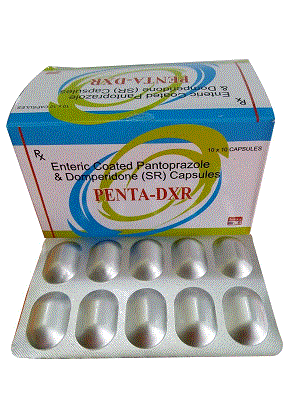 Penta-DXR Caps (Pantoprazole 40mg + Domperidone 30mg (SR))