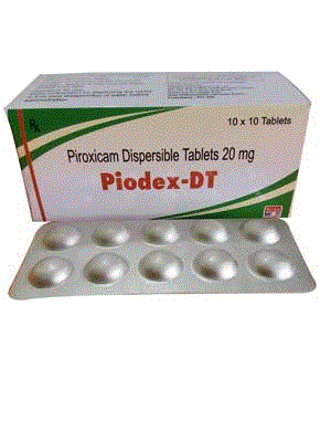Piodex-DT Tabs (Piroxicam 20mg (Disp. Tabs.))