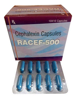 Racef-500 Caps (Cephalexin Capsules)