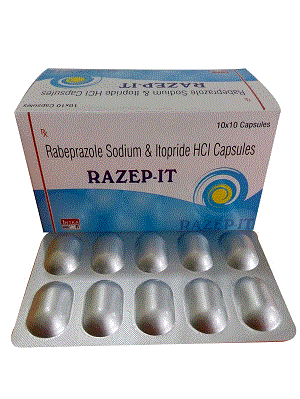 Razep-It Caps (Rabeprazole 20mg (enteric coated) + Itopride 150mg (SR))