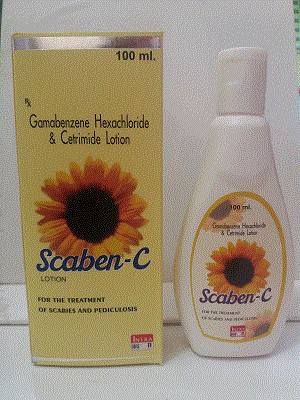 Scaben-c lotion (Gamabenzene Hexachloride 1% + Cetrimide 0.1%)