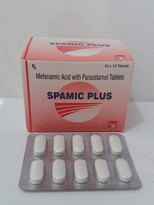 Spamic Plus Tabs (Mefenamic Acid 500mg + Paracetamol 325mg)