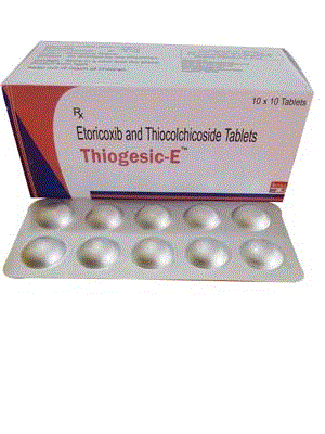 Thiogesic-E Tabs (Thiocolchicoside 4mg + Etoricoxib 60mg)