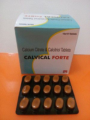 Calvical-Forte Tabs (Calcium Citrate & Calcitrol Tablets)