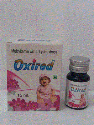 Oxired Drops (Multivitamin with L-Lysine Drops)